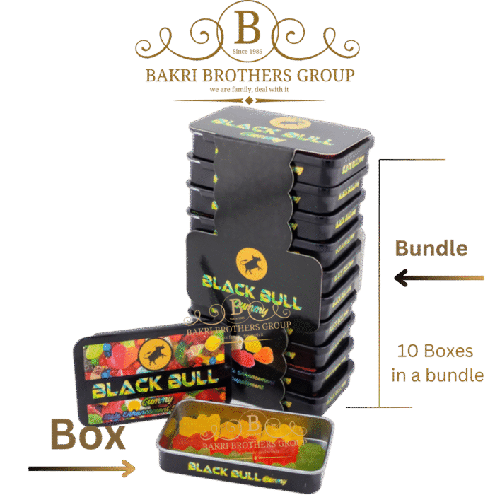 Black Bull Don’t Quit Gummies 10000K Box,10Gummies per Box, Halal, Non GMO | Bundle of 10 - Image 2