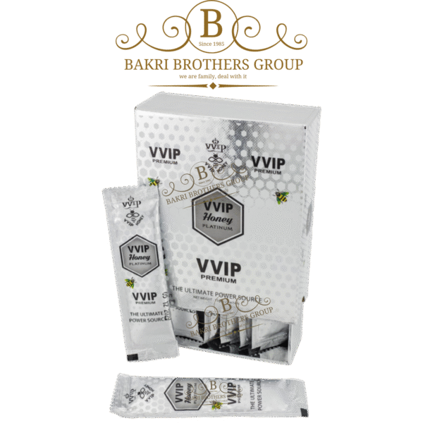 VVIP Honey Platinum Male Enhancement Supplement | 12 Sachets (15g Each) | Case of 12 Boxes
