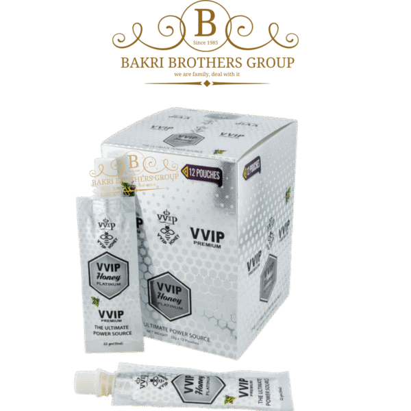 VVIP Honey Platinum Male Enhancement Supplement | 12 Pouches (22g Each) | Case of 12 Displays