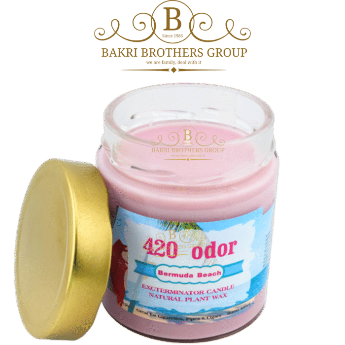 420 Odor Exterminator Candle – Bermuda Beach Scent | Natural Plant Wax | Pack of 6 - Image 1
