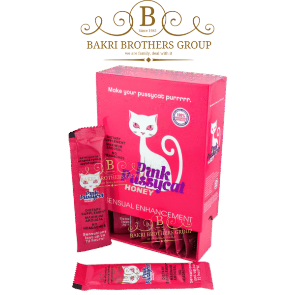 Pink Pussycat Honey Sensual Enhancement | 12 Sachets (15g each) | Case of 12 Boxes