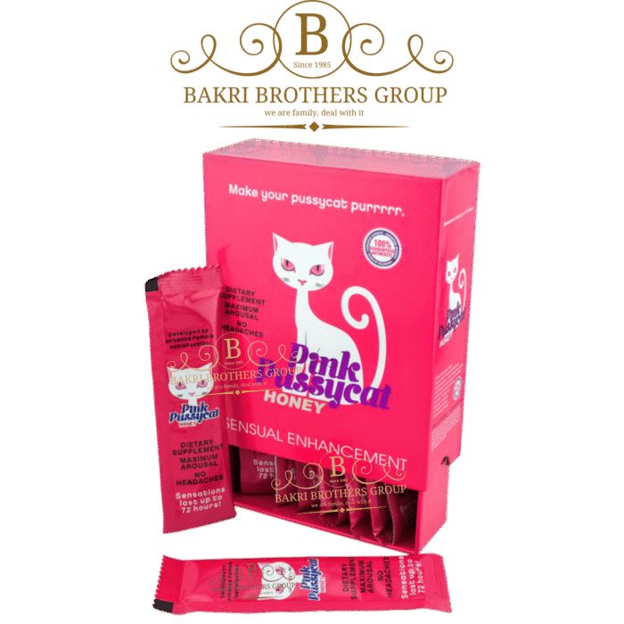 Pink Pussycat Honey Sensual Enhancement | 12 Sachets (15g each) | Minimum Case of 12 Boxes - Image 1