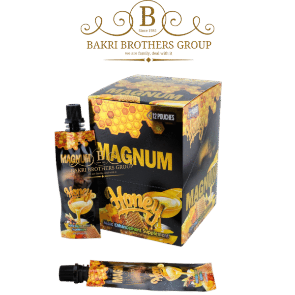 Magnum Black Honey Male Enhancement Supplement | 12 Pouches (22g Each) | Case of 12 Displays