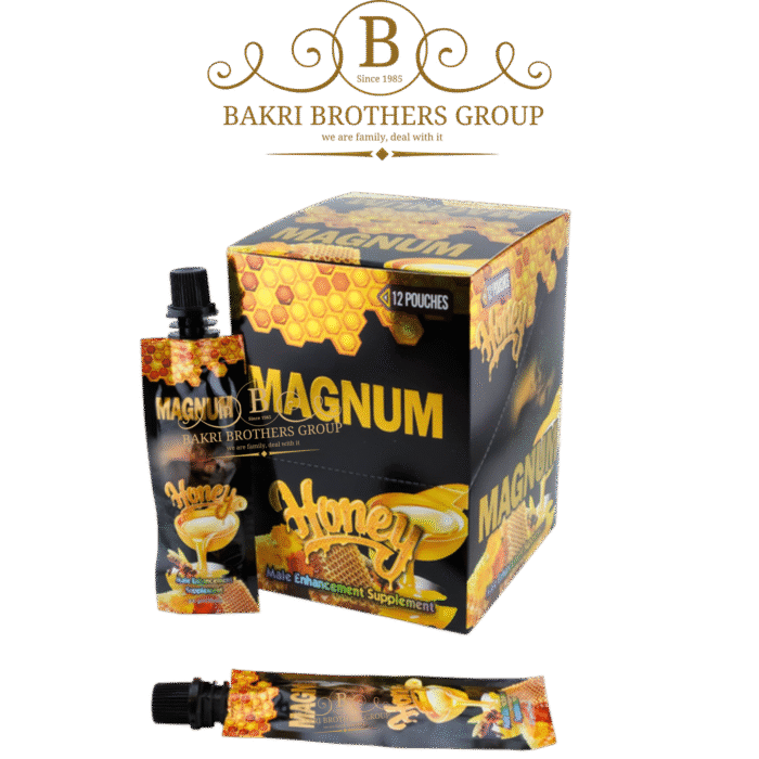 Magnum Black Honey Male Enhancement Supplement | 12 Pouches (22g Each) | Minimum Case of 12 Displays - Image 1
