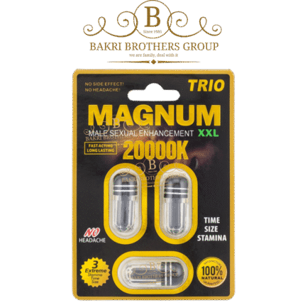 Magnum XXL Trio - 20000K Strength | Fast Acting & Long Lasting | Box of 45 Capsules