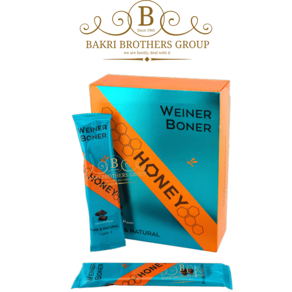Weiner Boner Honey Pure & Natural Chocolate Flavor | 12 Spoons (12g each) | Case of 12 Displays
