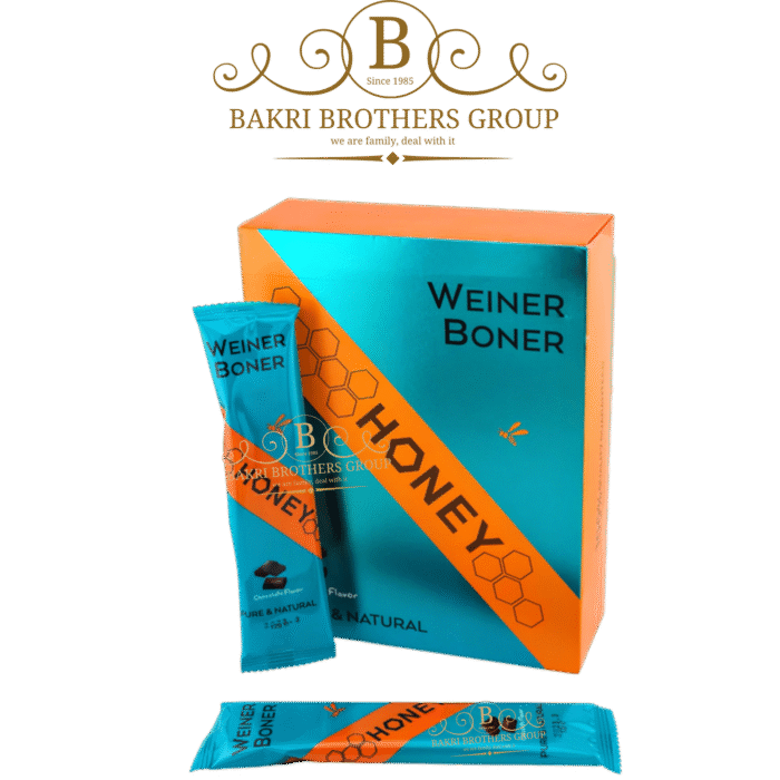 Weiner Boner Honey Pure & Natural Chocolate Flavor | 12 Spoons (12g each) | Minimum Case of 12 Displays - Image 1