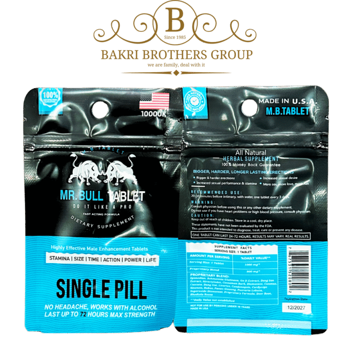 Mr. Bull Tablet 5000K - Single Pill Male Enhancement Supplement | Box of 24 Pills - Image 3