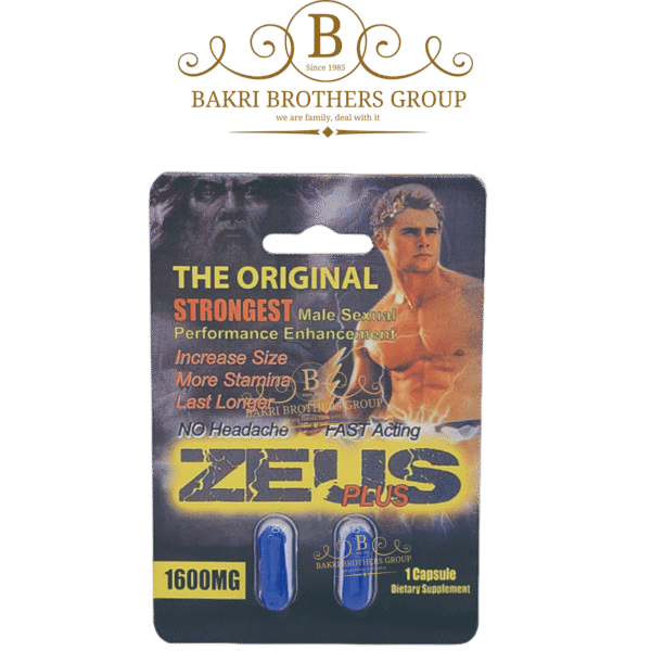 Zeus Plus Male Sexual Performance Enhancement | 1600mg | Box of 48 Capsules
