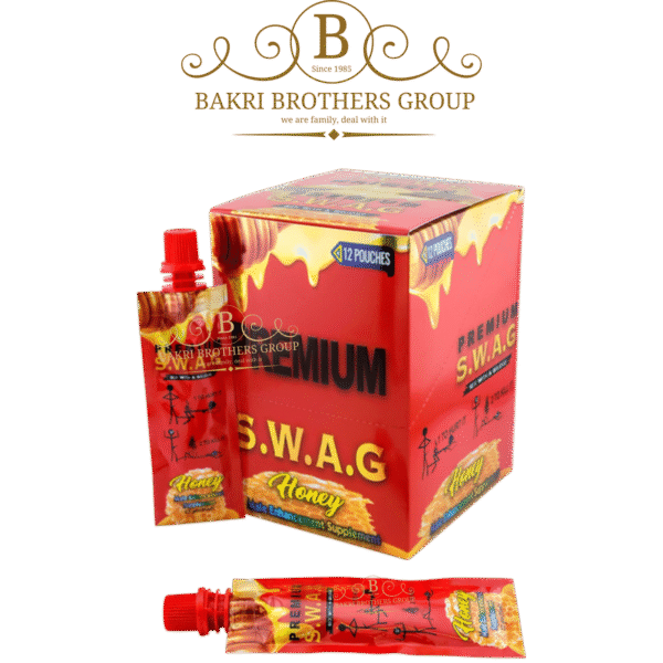 Premium SWAG Honey Male Enhancement Supplement (12 Pouches, 22g) | Case of 12 Displays