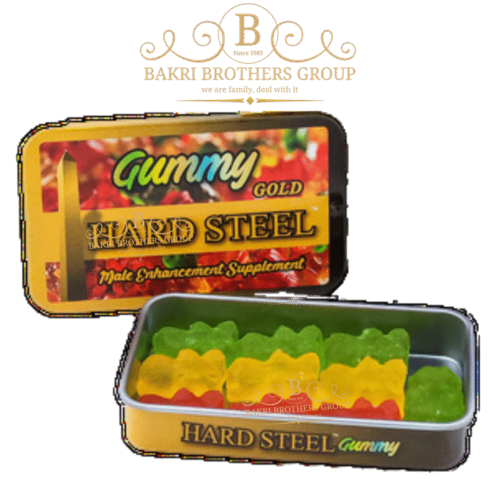 Hard Steel Gold Gummy Male Enhancement Supplement Box,10 Gummies per Box, Halal & Non GMO | Bundle of 10 - Image 3