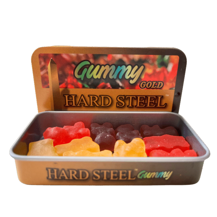 Hard Steel Gold Gummy Male Enhancement Supplement Box,10 Gummies per Box, Halal & Non GMO | Bundle of 10 - Image 4