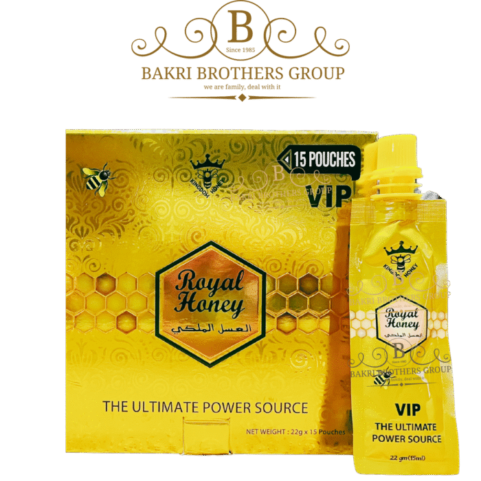 VIP Royal Honey for Men,15 Pouches (22g Each) | Minimum Case of 12 Displays - Image 1