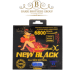 Samurai X New Black 6800 Male Enhancement Supplement | Box of 24 Capsules