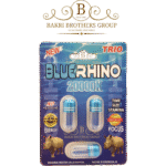 Blue Rhino 2000K Male Enhancement Supplement | Box of 45 Capsules