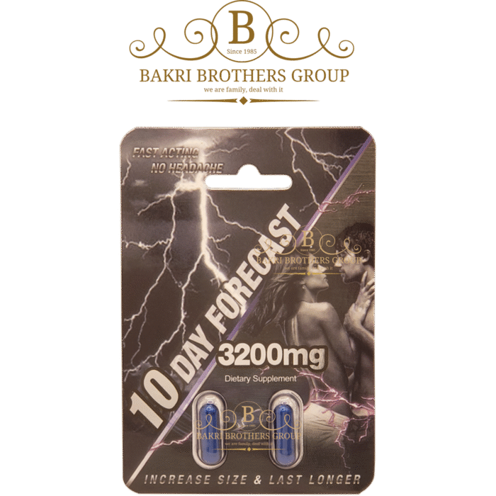 10 Day Forecast Male Enhancement Supplement | Box of 48 Capsules - Image 1