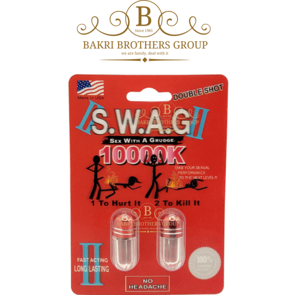 SWAG II 10000K Male Enhancement Supplement | Box of 48 Capsules