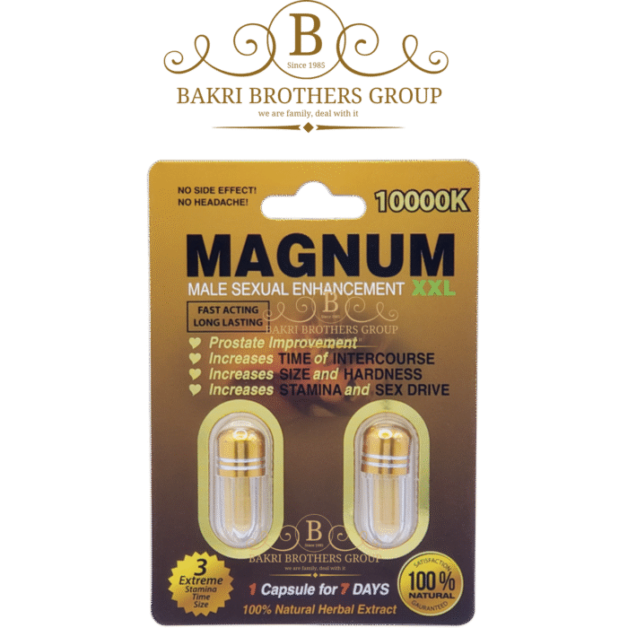 Magnum XXL 10000K Gold Male Enhancement Supplement | Box of 48 Capsules - Image 1