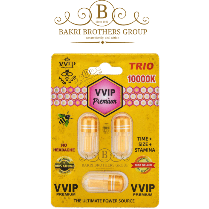 Gold VVIP Premium 10000K Male Enhancement Supplement | Box of 45 Capsules - Image 1