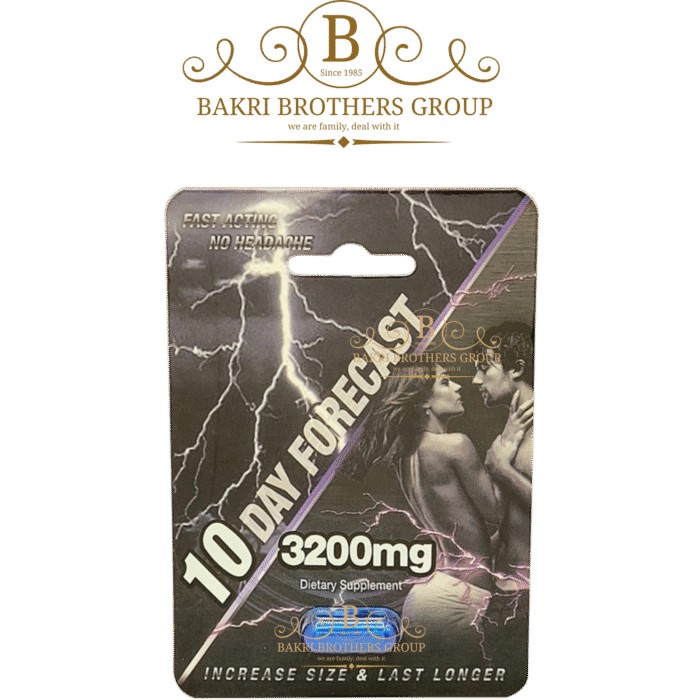 10 Day Forecast Male Enhancement Supplement | Box of 24 Capsules - Image 1