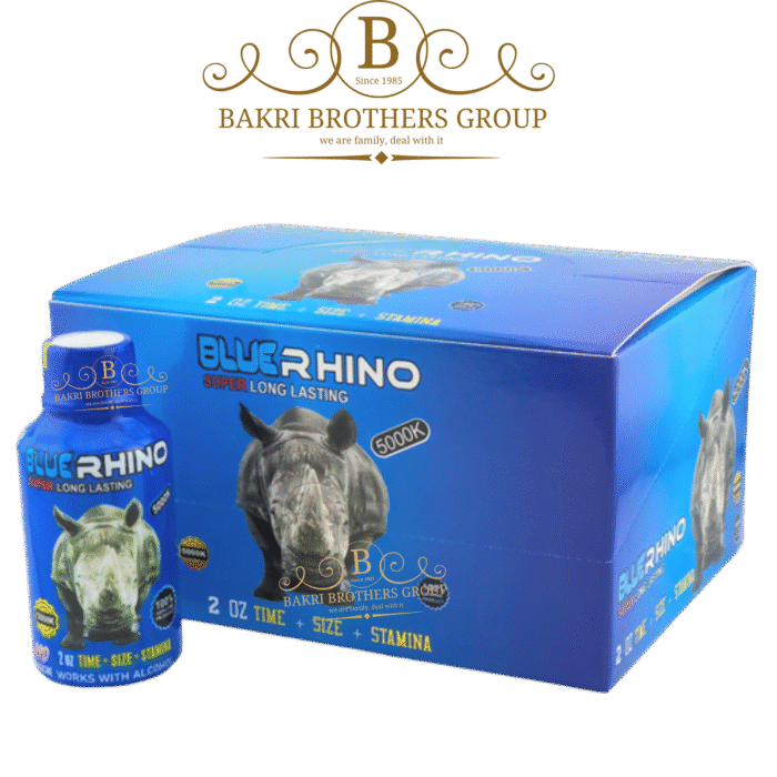 Blue Rhino Honey Liquid Shot, Super Long-Lasting Male Supplement | Box of 12 Bottles, 2oz Each - Image 1