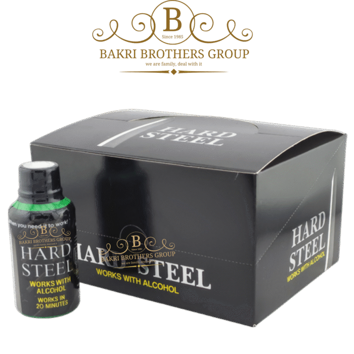 Hard Steel Green Male Enhancement Drink, Fast-Acting Formula | Box of 12 Bottles, 2oz Each - Image 1