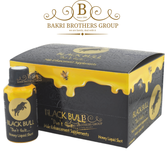 Black Bull Honey Liquid Shot, Male Enhancement Supplement | Box of 12 Bottles, 2oz Each - Image 1
