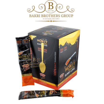 Bunny Love Honey for Men | 12 Spoons (12g Each) | 100% Natural Cinnamon Flavor | Minimum Case of 12 Displays