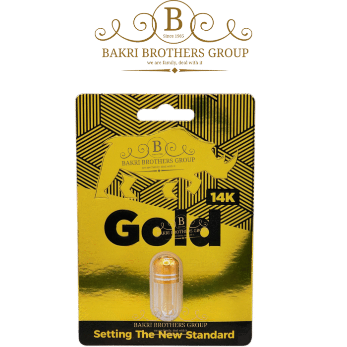 Gold 14K Male Enhancement Supplement, Premium Performance Boost - Image 1