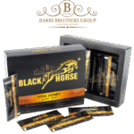 Black Horse Honey | With Royal Jelly & Rainforest Herbs | 24 Sachets x 10g each | Minimum Case of 12 Boxes