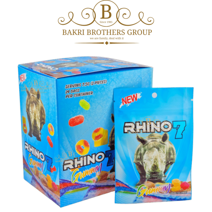 Rhino 7 Gummy Male Enhancement Supplement | 24 Bags per Box (2 Servings Per Bag) - Image 1