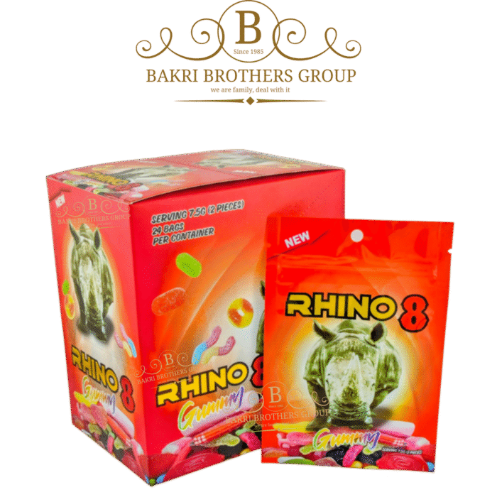 Rhino 8 Gummy Male Enhancement Supplement | 24 Bags per Box (2 Servings Per Bag) - Image 1