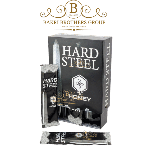 Hard Steel Honey Male Enhancement Supplement | 12 Sachets (15g each) | Case of 12 Boxes