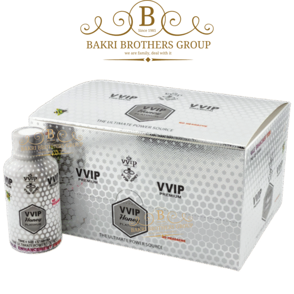VVIP Honey Platinum Liquid Shots Male Enhancement Supplement | Box of 12 Bottles, 2oz Each