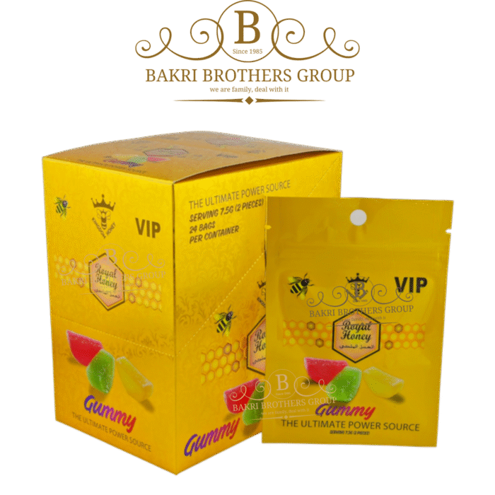 Royal Honey VIP Gummy Male Enhancement Supplement | 24 Bags per Box (2 Servings Per Bag) - Image 1