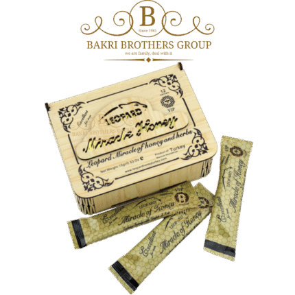 Leopard Energy Honey, Royal Jelly, Bee Pollen & Natural Mixed Herbs | 12 Sachets x 20g Each | Case of 12 Boxes