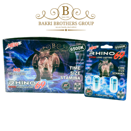 Rhino 69 6500K Super Long Lasting Male Enhancement | Time, Size & Stamina Support | Box of 48 Capsules