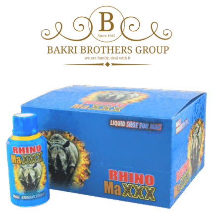 Rhino MaXXX Male Enhancement Shots (Full Box) | Box of 12 Bottles, 2oz Each