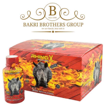 Rhino X 5000K Liquid Shots, Super Long Lasting (Full Box) | Box of 12 Bottles, 2oz Each