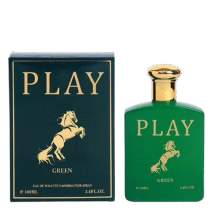 Play Green Eau de Toilette for Men – 100ml (3.4 fl. oz) – Case of 24