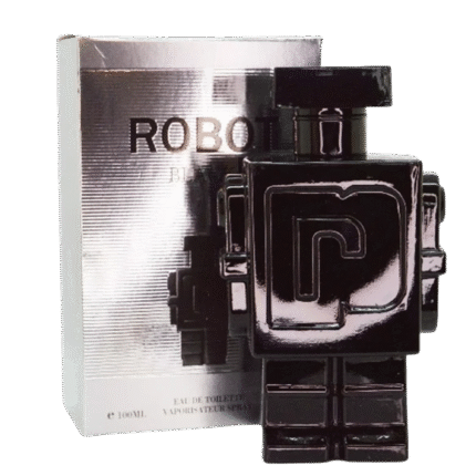 ROBOT BLACK Eau de Toilette for Men – 100ml (3.4 fl. oz) – Case of 24