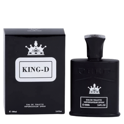 King-D Eau de Toilette for Men, 100ml (3.4 fl. oz) – Case of 24