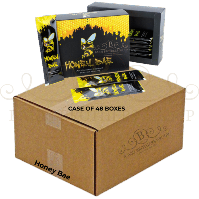 Honey Bae Male Enhancement Honey – 12 Sachets per Box | Case of 48 Boxes Perfect for Gas Stations, Smoke Shops, and Wholesale Distribution - Image 1