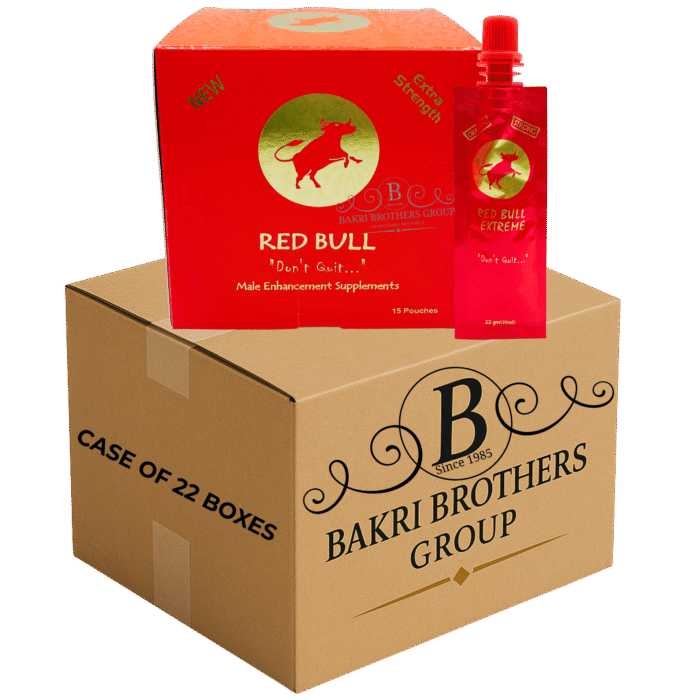 RED BULL 15 DISPLAY – CASE OF 22 BOXES  Extra Strength Male Enhancement – Ideal for Gas Stations, C-Stores & Smoke Shops - Image 1