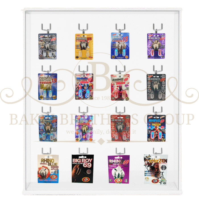 Mixed Capsules & Strips Display with 16 Hooks | Assorted Enhancement Products | Great for Gas Stations, C-Stores & Smoke Shops - Image 3