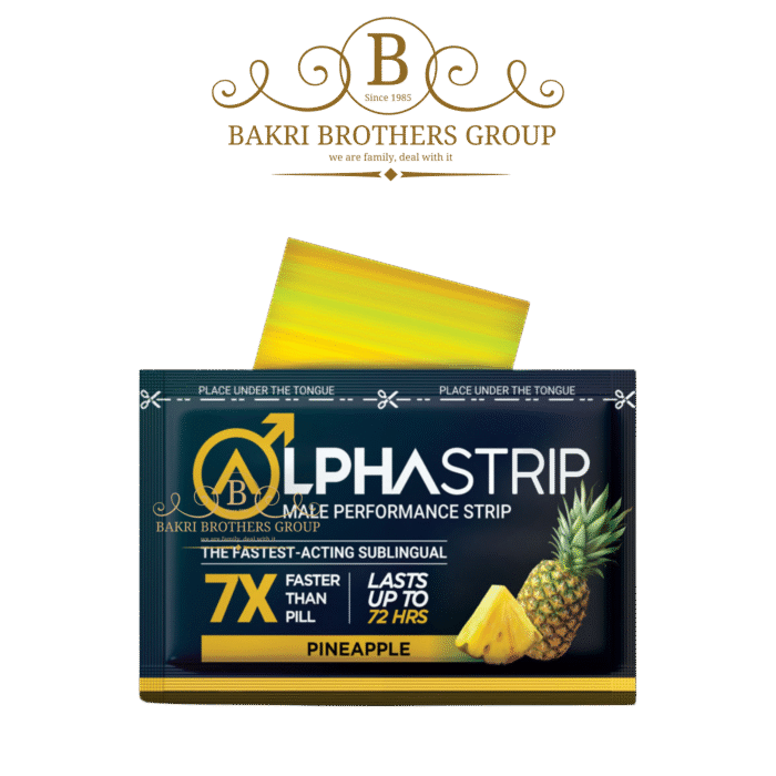 AlphaStrip – Pineapple Flavor | Box of 24 Strips (Fast-Acting Sublingual) - Image 1