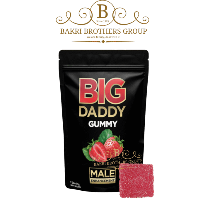Big Daddy Strawberry Gummy | 24 Bags per Box (1 Serving Per Bag) - Image 2