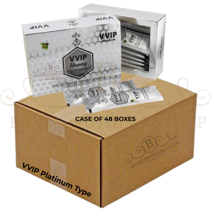 VVIP Platinum Type Honey – 12 Sachets per Box | Case of 48 Boxes Perfect for Gas Stations, Smoke Shops, and Wholesale Distribution - Image 1