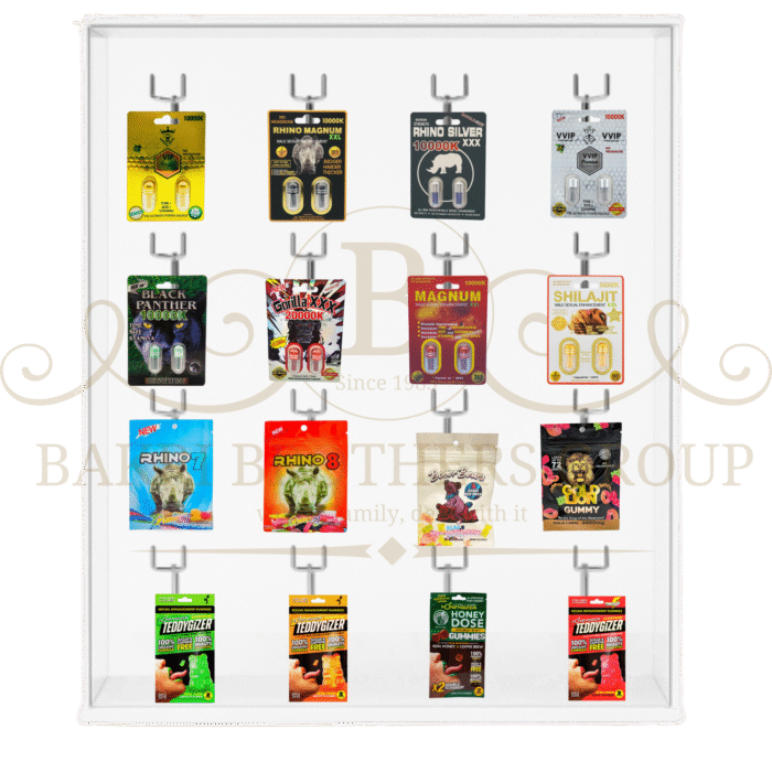 Mixed Gummies & Pills Display with 16 Hooks | Assorted Enhancement Products | Great for Gas Stations, C-Stores & Smoke Shops - Image 7