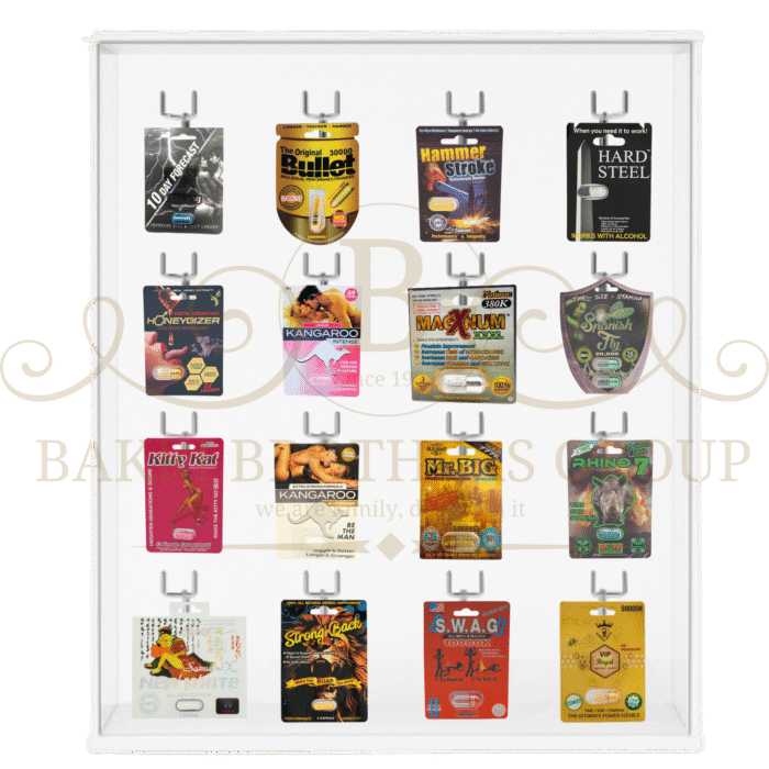 Single Pills Display, 16 Hooks Display, 384 Pills, Great for Gas Stations, C-Stores & Smoke Shops - Image 3